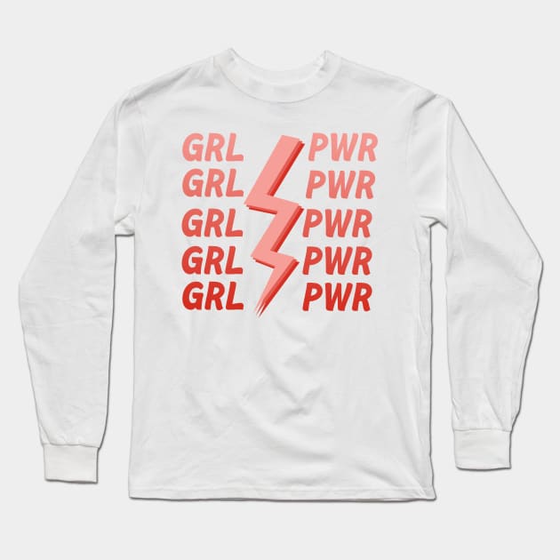 Girl Power Long Sleeve T-Shirt by Vintage Dream